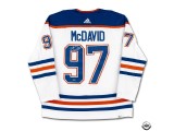 Connor McDavid Autographed White Adidas Edmonton Oilers Jersey